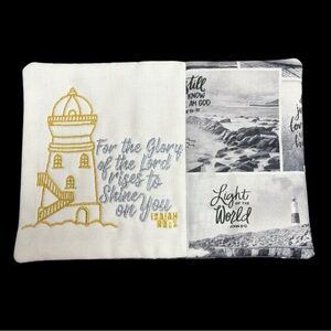 Hand Crafted Mug Rug Coaster Embroidered Cotton Fabric Padded Absorbs Liquid